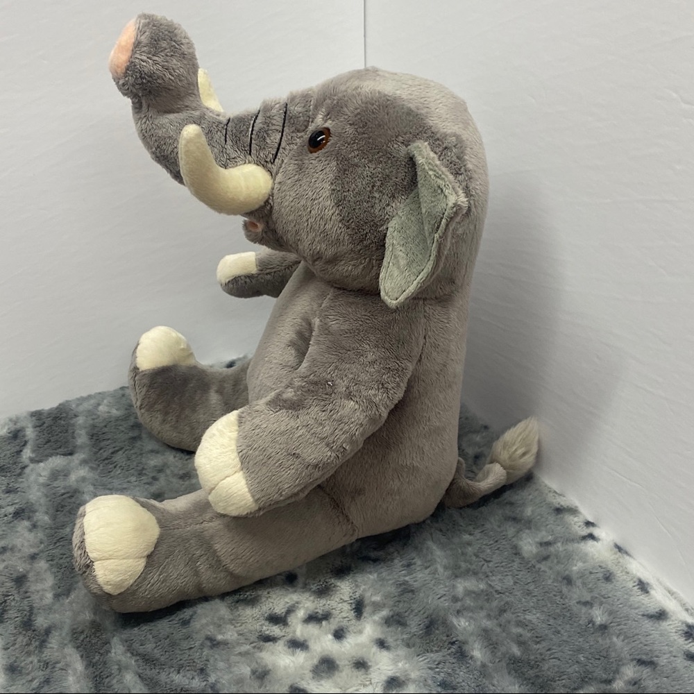 Build a Bear Plush Gray Elephant makes Sound 12 inches BAB 2010 Stuffed Animal